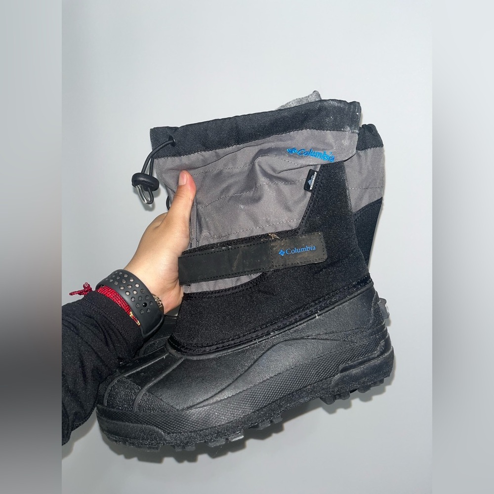 Columbia Unisex Winter Snow Boots – Black/Gray – Size 5